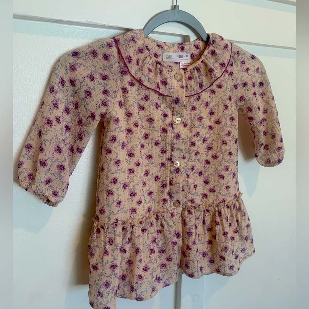 Beautiful zara dress mauve and pale pink